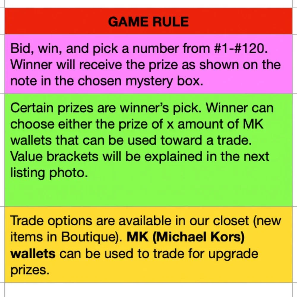 Luxcellent Mystery Box Game 7/07 - Picture 3 of 9